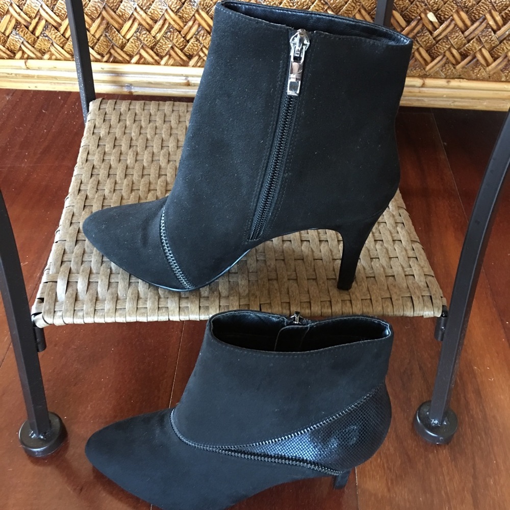 Coach And Four Heeled Ankle Boots Booties Zip Up, Shoes, boots,Booties
